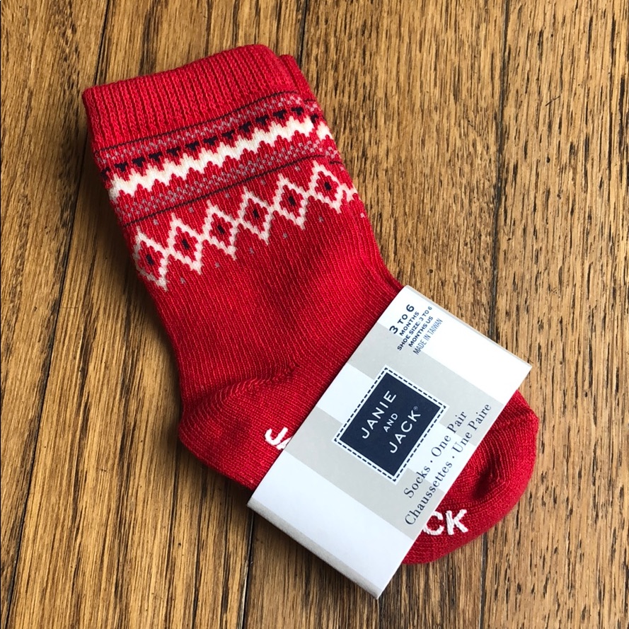 Janie And Jack Baby Socks 3-6months